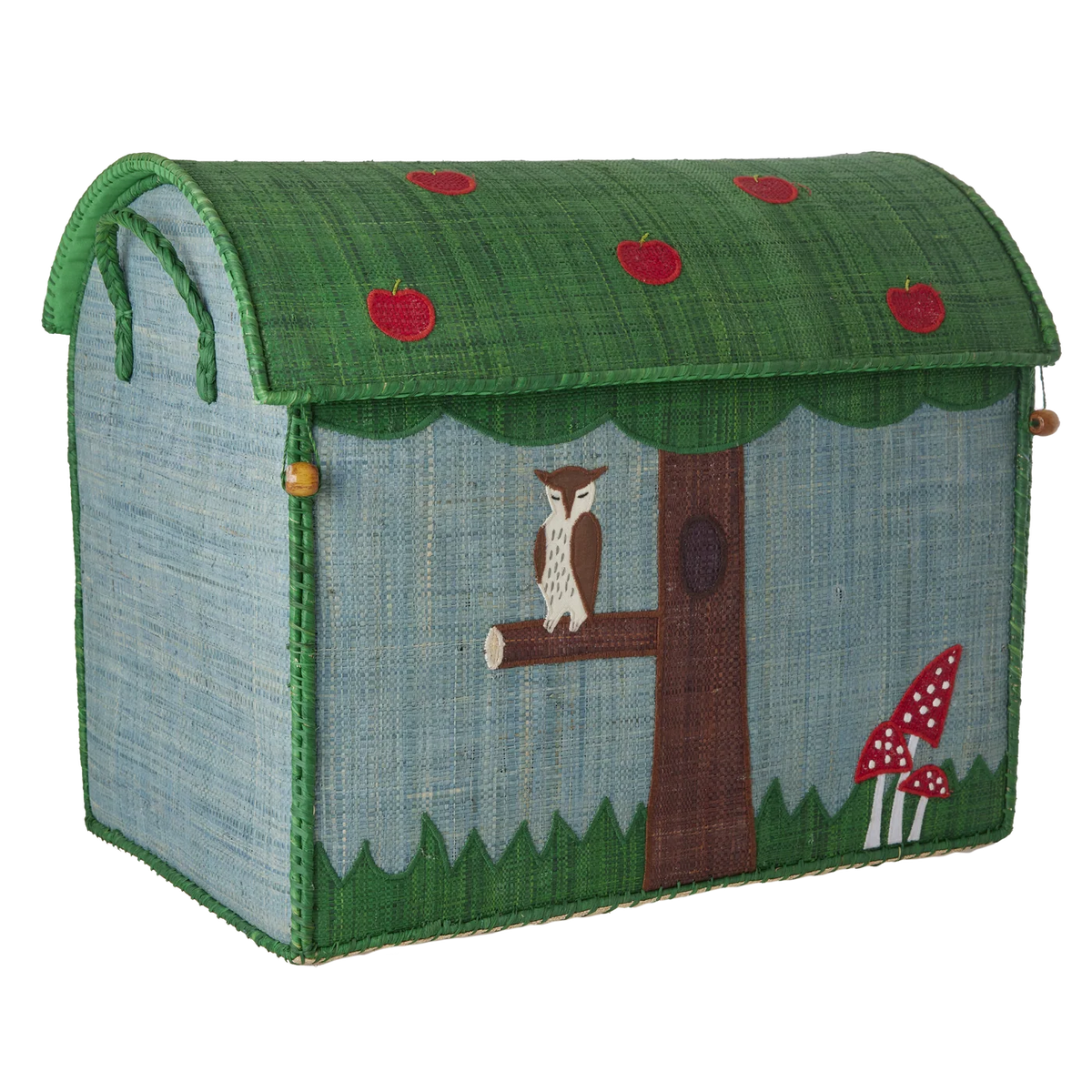 Raffia Opbevaringshus Stor - Happy Forest Theme