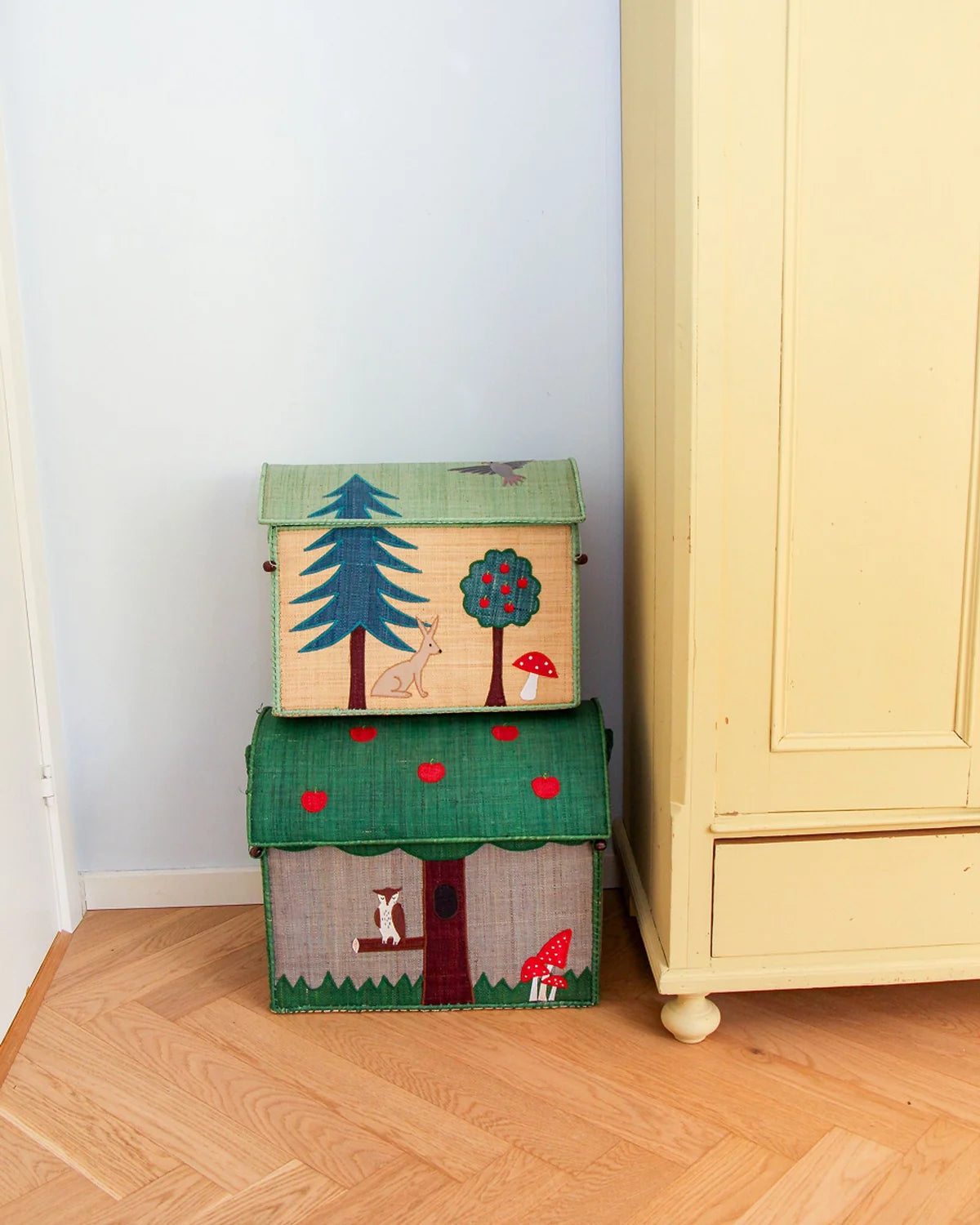 Raffia Opbevaringshus Mellem - Happy Forest Theme