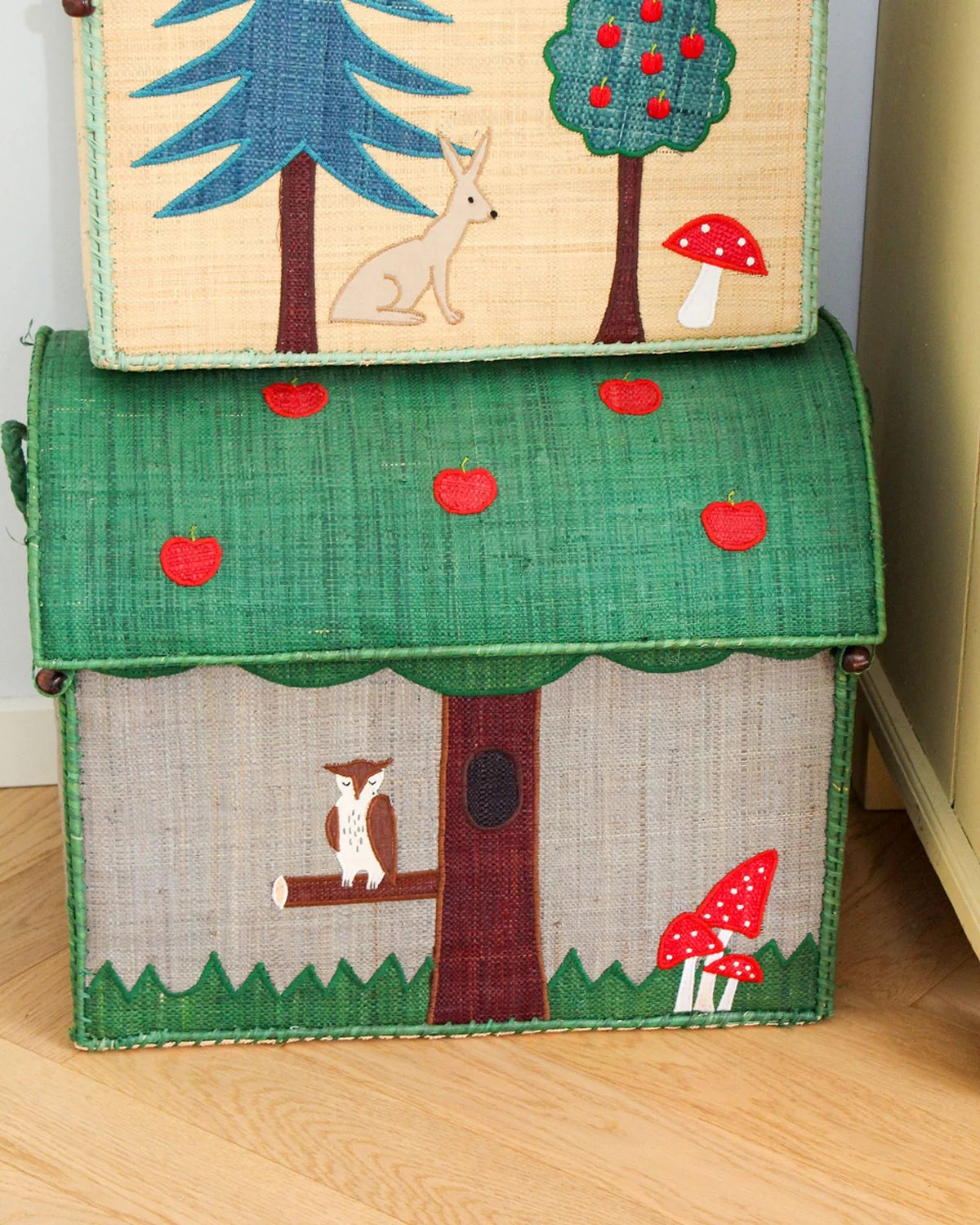 Raffia Opbevaringshus Mellem - Happy Forest Theme