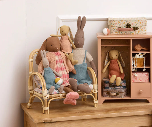 Maileg Kanin med overalls - Brun str. 3