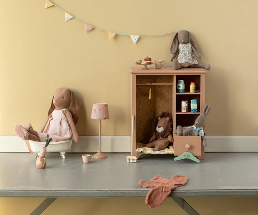 Maileg Kanin med kjole & sko - Brun str. 3