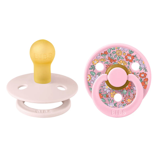 BIBS x Liberty Pacifier Colour 2-pak Oscar Meadow Latex Size 2 - Petal Mix