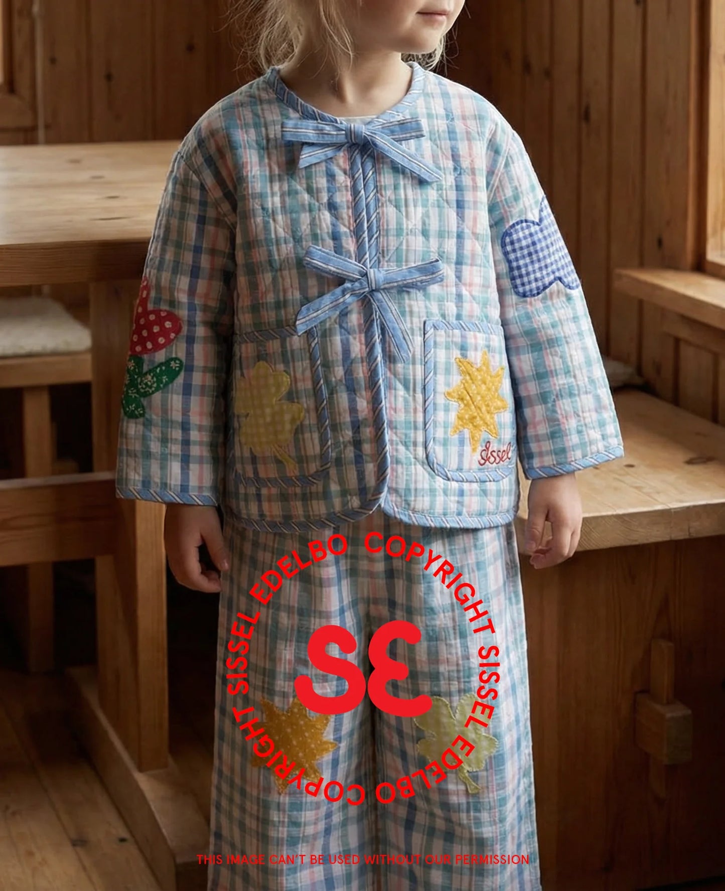 Sissel Edelbo Saxo MINI pants - Pastel Checks