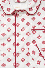 Skall Musling pyjamas, Ellie/White/Red