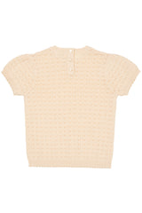 Copenhagen Colors Knitted Pointelle Blouse - Cream