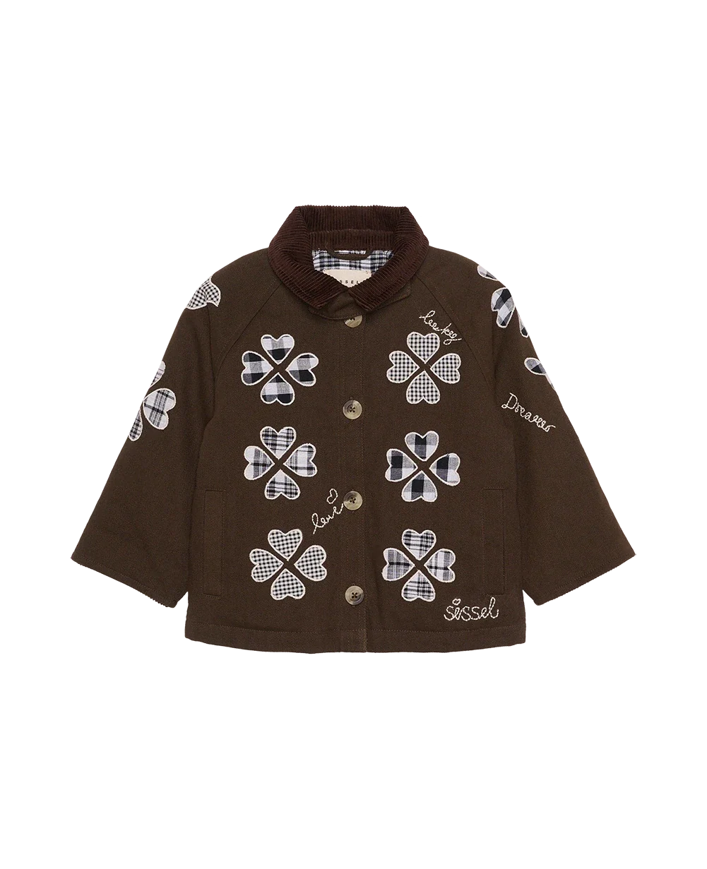 LILLIBETH MINI JAKKE - CHECKED BROWN