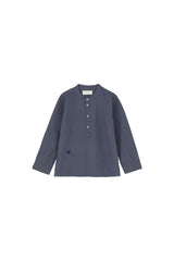 Skall Musling Lucca shirt - Blue/grey mini check