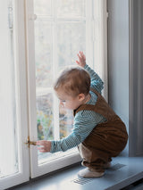 Serendipity baby Overalls i fløjl, Driftwood