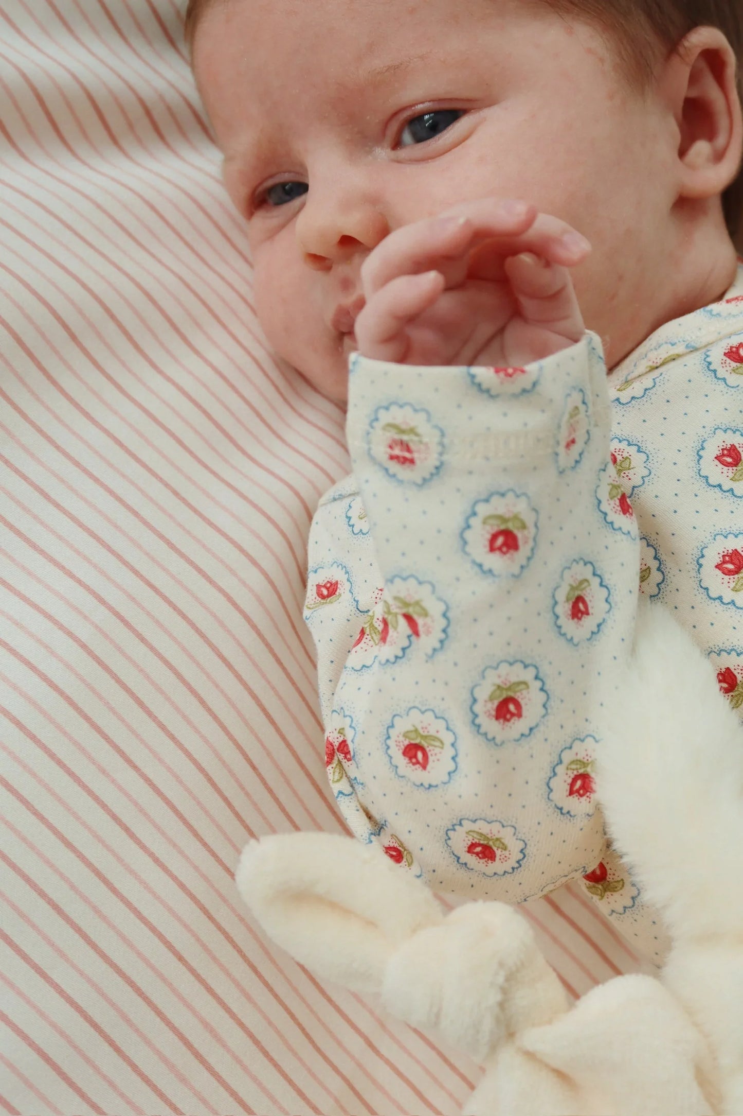 Konges Sløjd baby sengetøj - Stripie Petite Rose