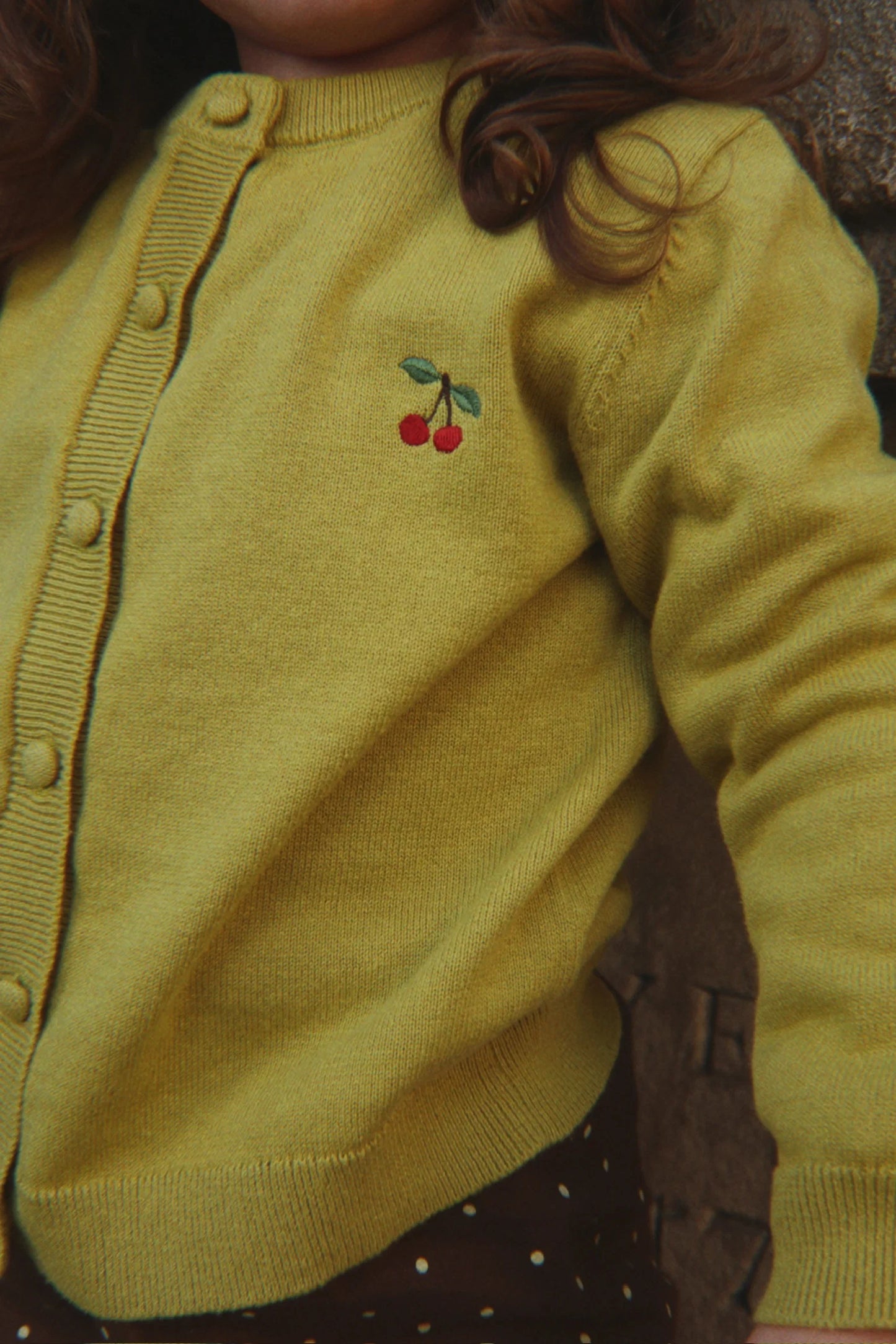 CATHY CARDIGAN - LEEK GREEN