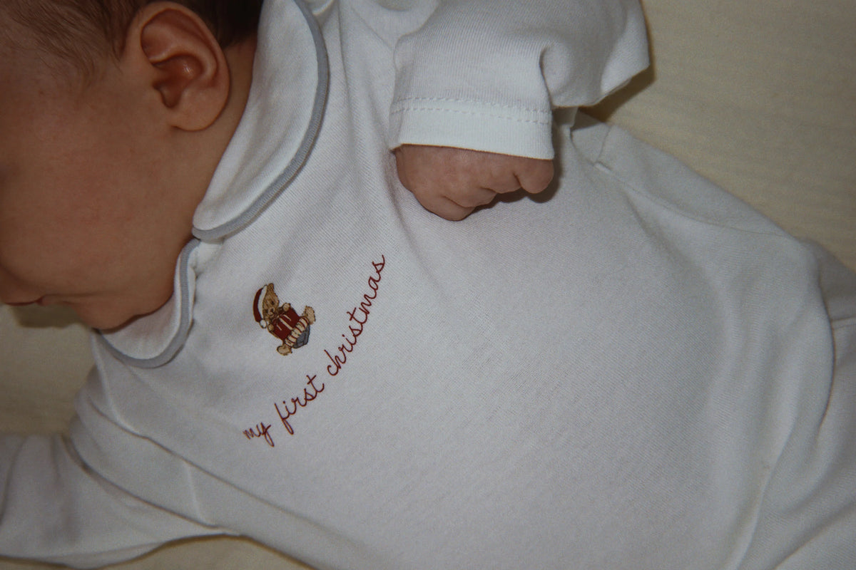 MY FIRST CHRISTMAS ONESIE - OPTIC WHITE