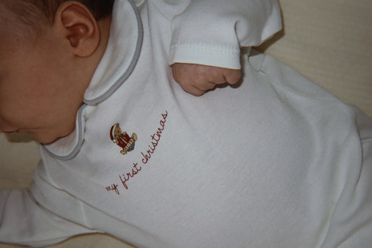 MY FIRST CHRISTMAS ONESIE - OPTIC WHITE