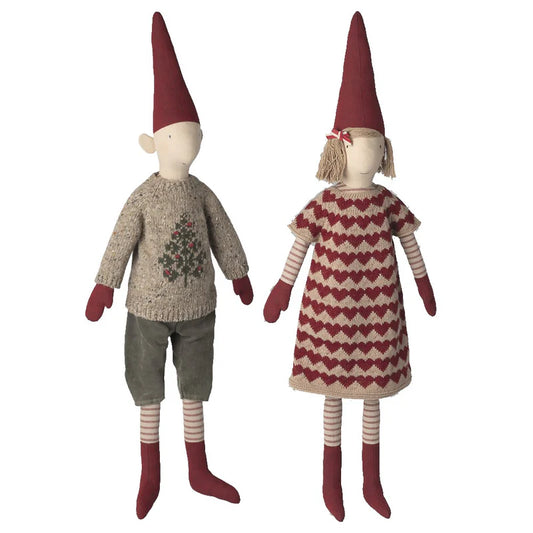 Maileg Nisse str. 5 - Dreng - Strikket sweater - FORUDBESTIL