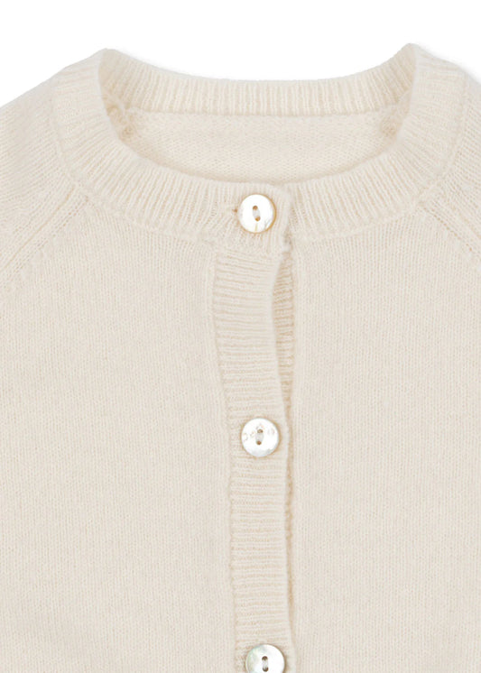 Fanga Fontana Savora Wool Cardigan - Antique White