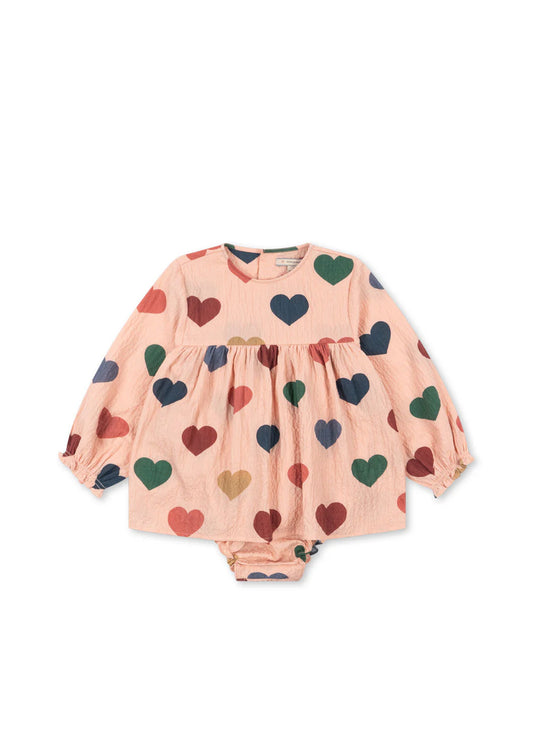 Konges Sløjd Elin Romper - Coeur Rose Coloré
