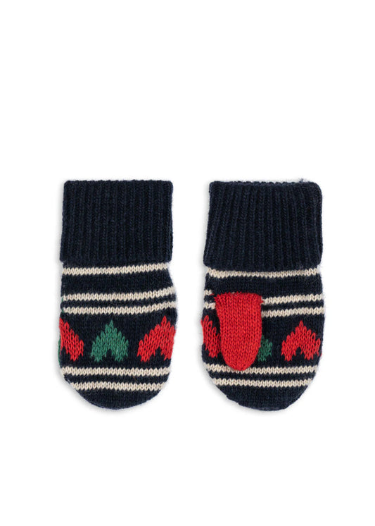 Konges Sløjd Belou Knit Mittens - Heart