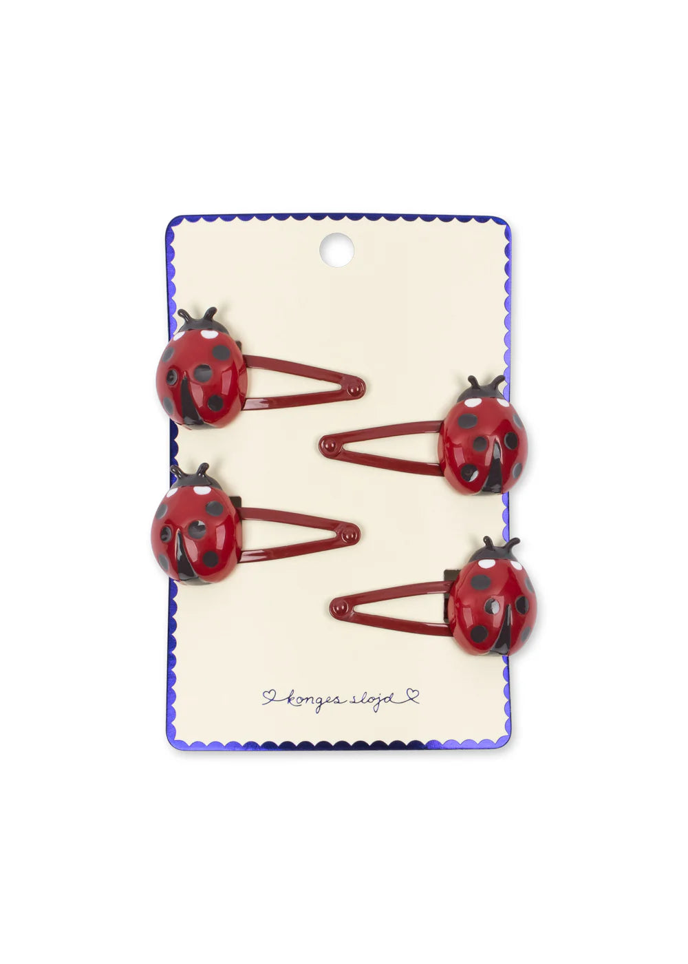 Konges Sløjd Mariehøne 4-pak hårspænder