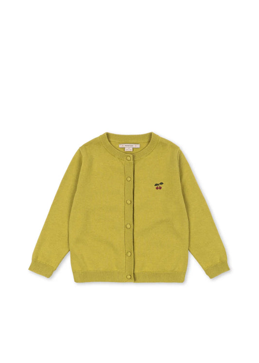 CATHY CARDIGAN - LEEK GREEN