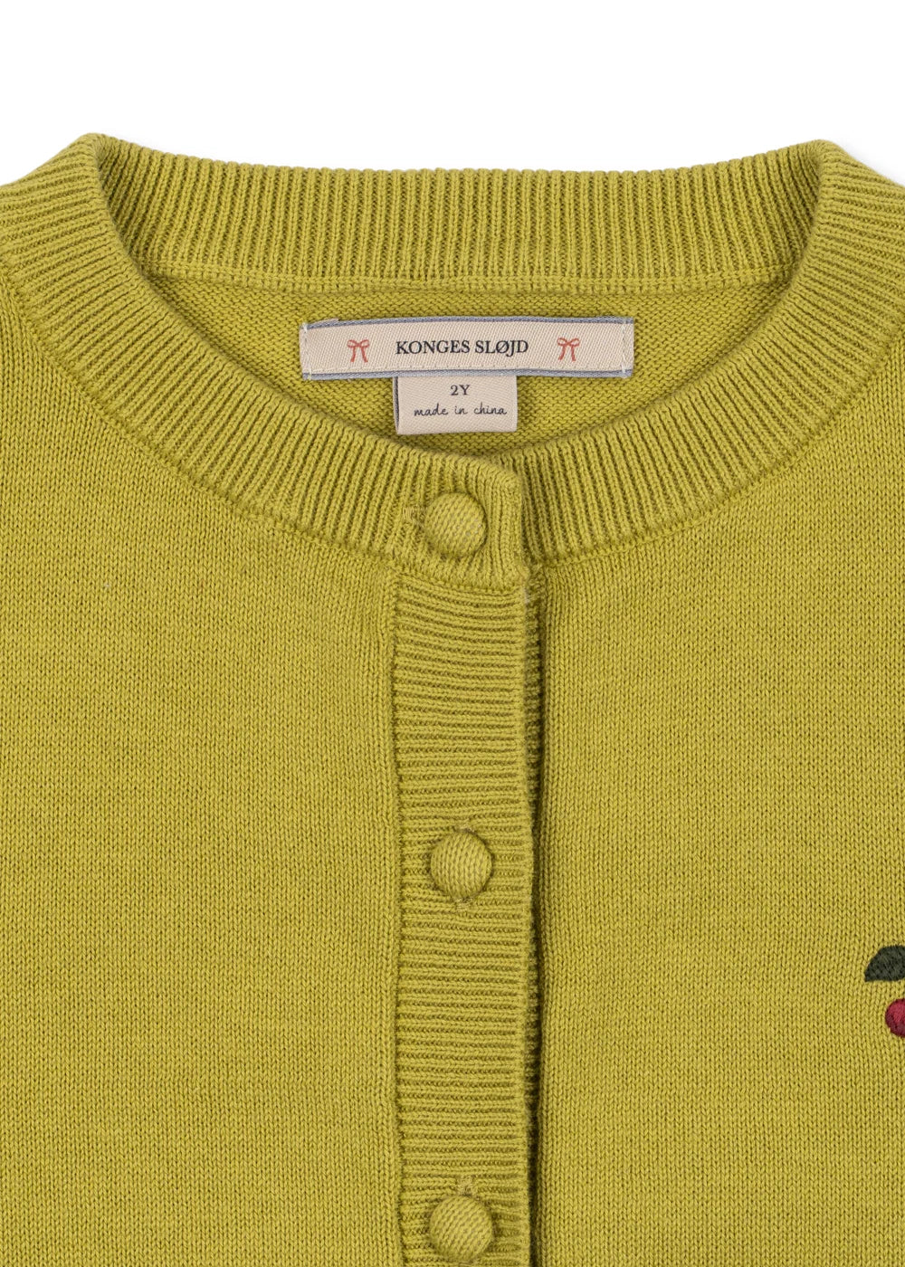 CATHY CARDIGAN - LEEK GREEN