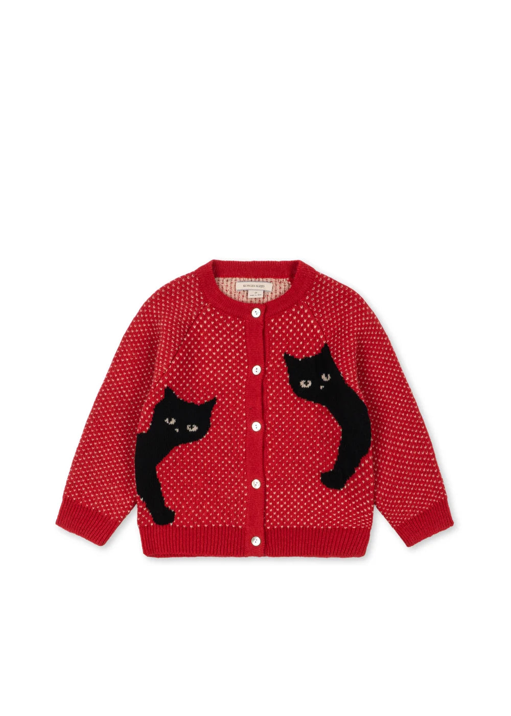 BELOU CARDIGAN - CAT ROUGE