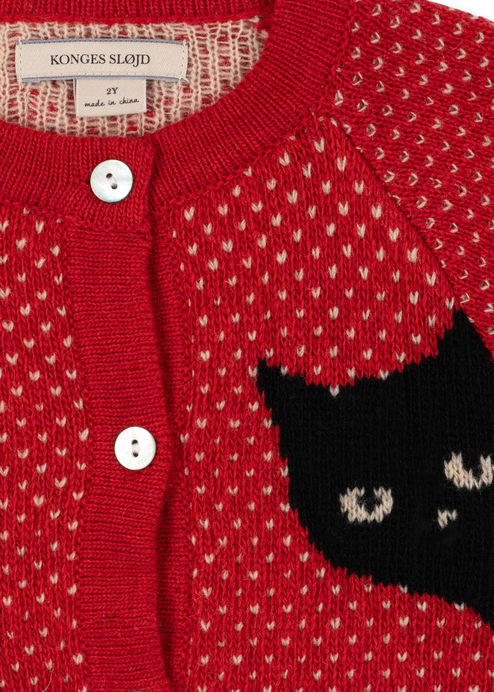 BELOU CARDIGAN - CAT ROUGE