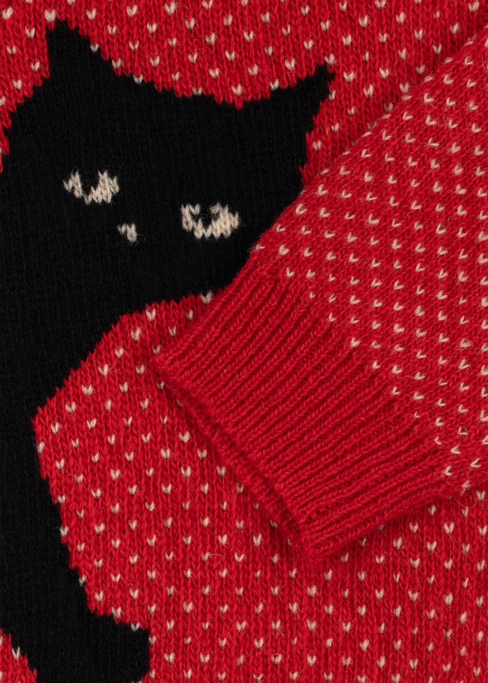 BELOU CARDIGAN - CAT ROUGE