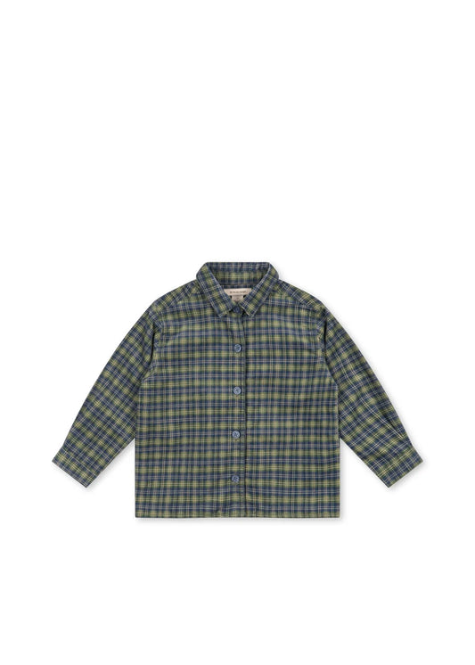 CARA TERNET SKJORTE - LAUREL BLUE CHECK