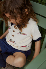 Copenhagen Colors Polo T-shirt med hunde