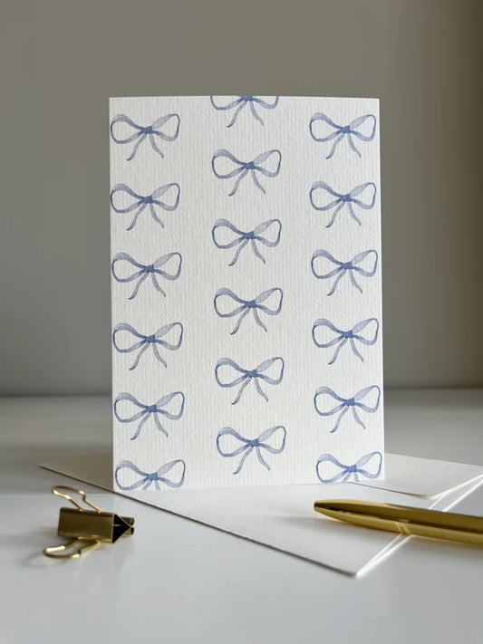 Lignes Bleues Dobbeltkort A6, Ruban Bleu Clair