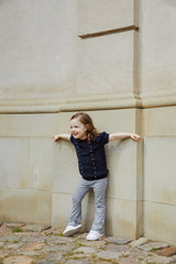 Copenhagen Colors Striped Flare Pants - Navy/Cream