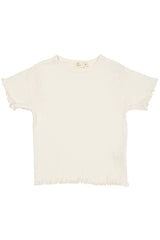 Copenhagen Colors Summer Pointelle T-shirt - Cream