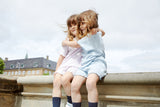 Copenhagen Colors Summer Pointelle T-shirt - Dusty Blue