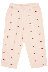 Copenhagen Colors Twill Heart Pants - Dusty Rose