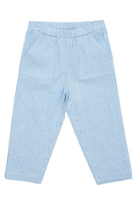 Copenhagen Colors Seersucker Pants - Sky Blue / Cream Stripe