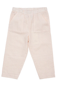 Copenhagen Colors Seersucker Pants - Dusty Rose / Cream Stripe