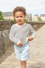 Copenhagen Colors Seersucker Shorts - Sky Blue / Cream Stripe