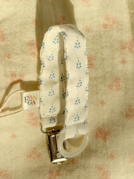 Fanga Fontana Ven Pacifier Strap - Punto Blu