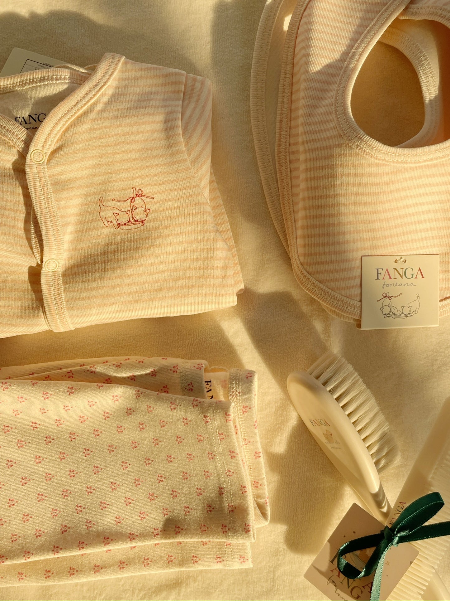 Fanga Fontana Fio 2-pak Bibs - Blush Mix