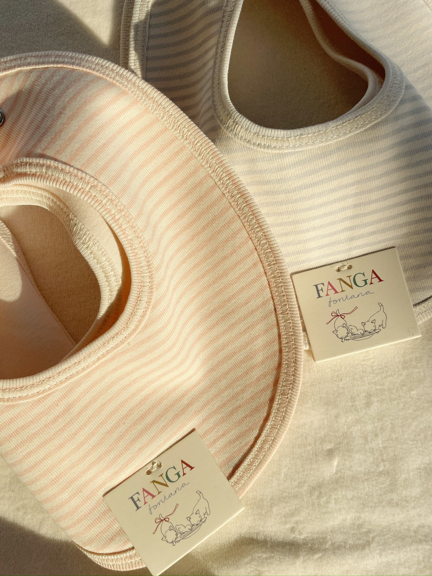 Fanga Fontana Fio 2-pak Bibs - Blue Mix
