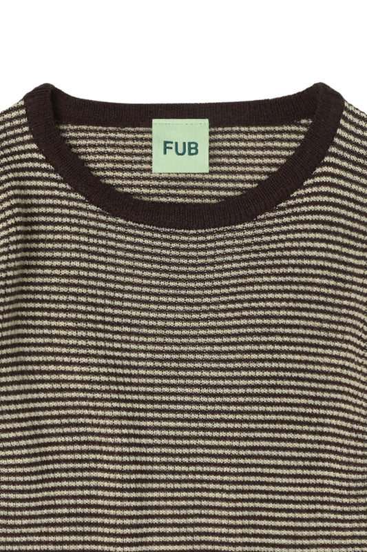 FUB Rib Blouse - Merino - Mocca/Wheat