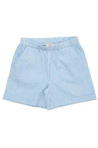 Copenhagen Colors Seersucker Shorts - Sky Blue / Cream Stripe