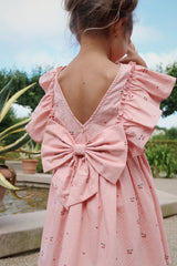 Konges Sløjd Evia Bow Dress - Cherry Coeur