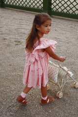 Konges Sløjd Evia Bow Dress - Cherry Coeur