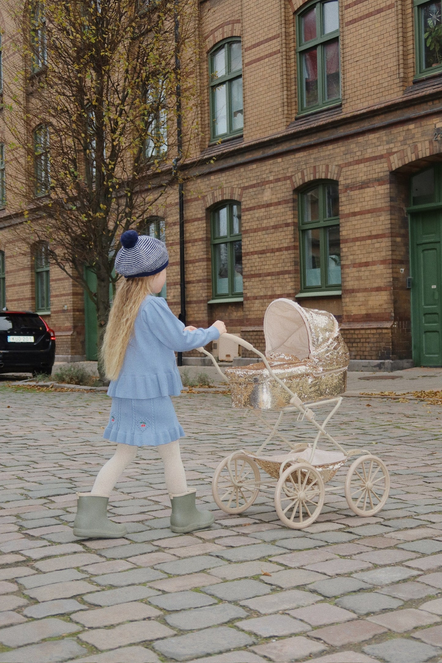 Konges Sløjd Soleil Knit Skirt - Country Blue
