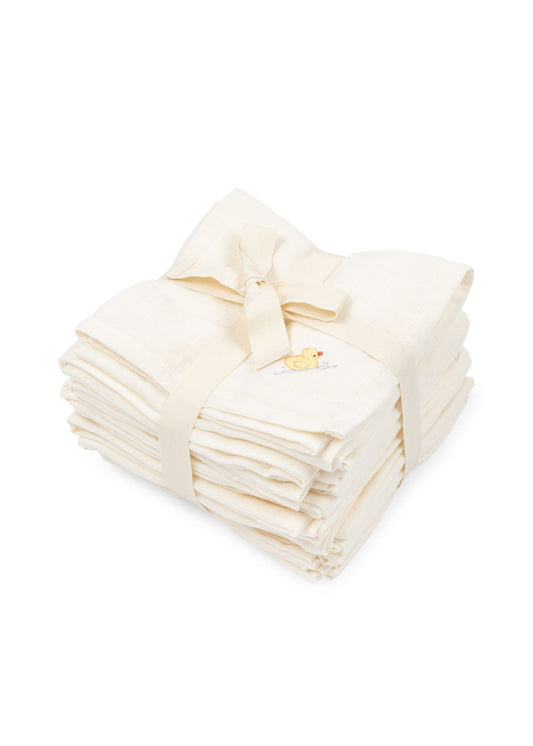 Fanga Fontana Nuvoli 10-pak Muslin Cloth - Antique White