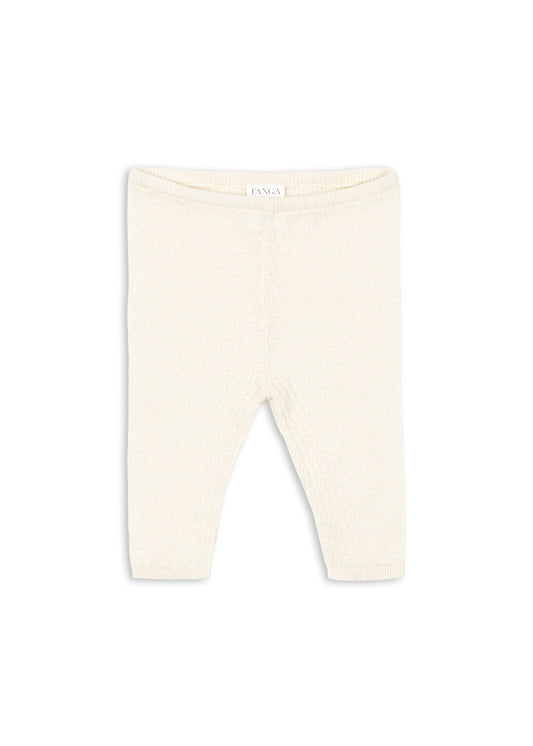 Fanga Fontana Venti Pointelle Pants - Antique White