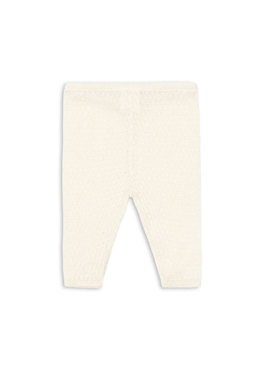 Fanga Fontana Venti Pointelle Pants - Antique White