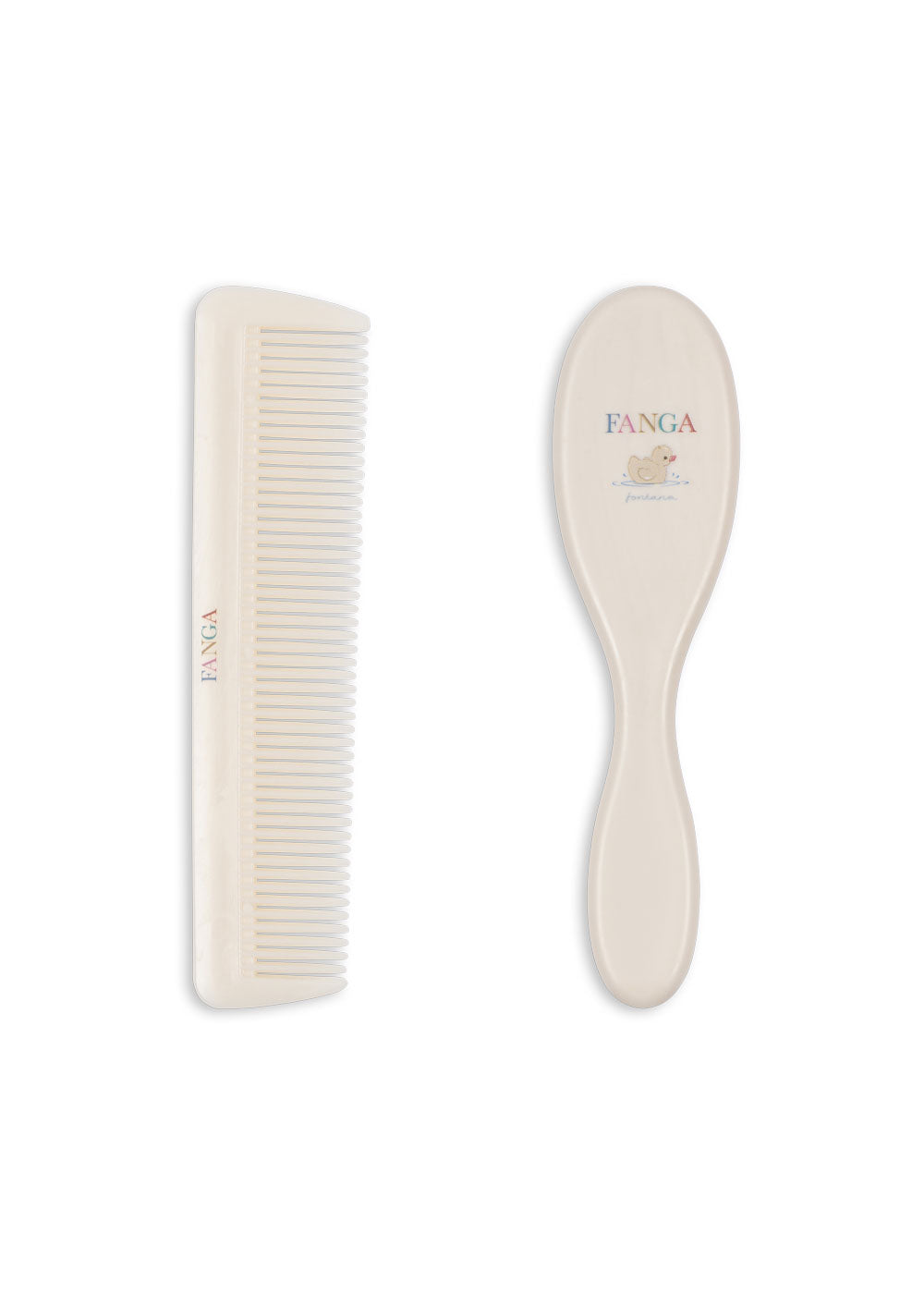 Fanga Fontana Baby Hairbrush Set - Beige