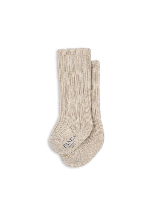 Fanga Fontana Lana Heavy Knitted Socks - Sand