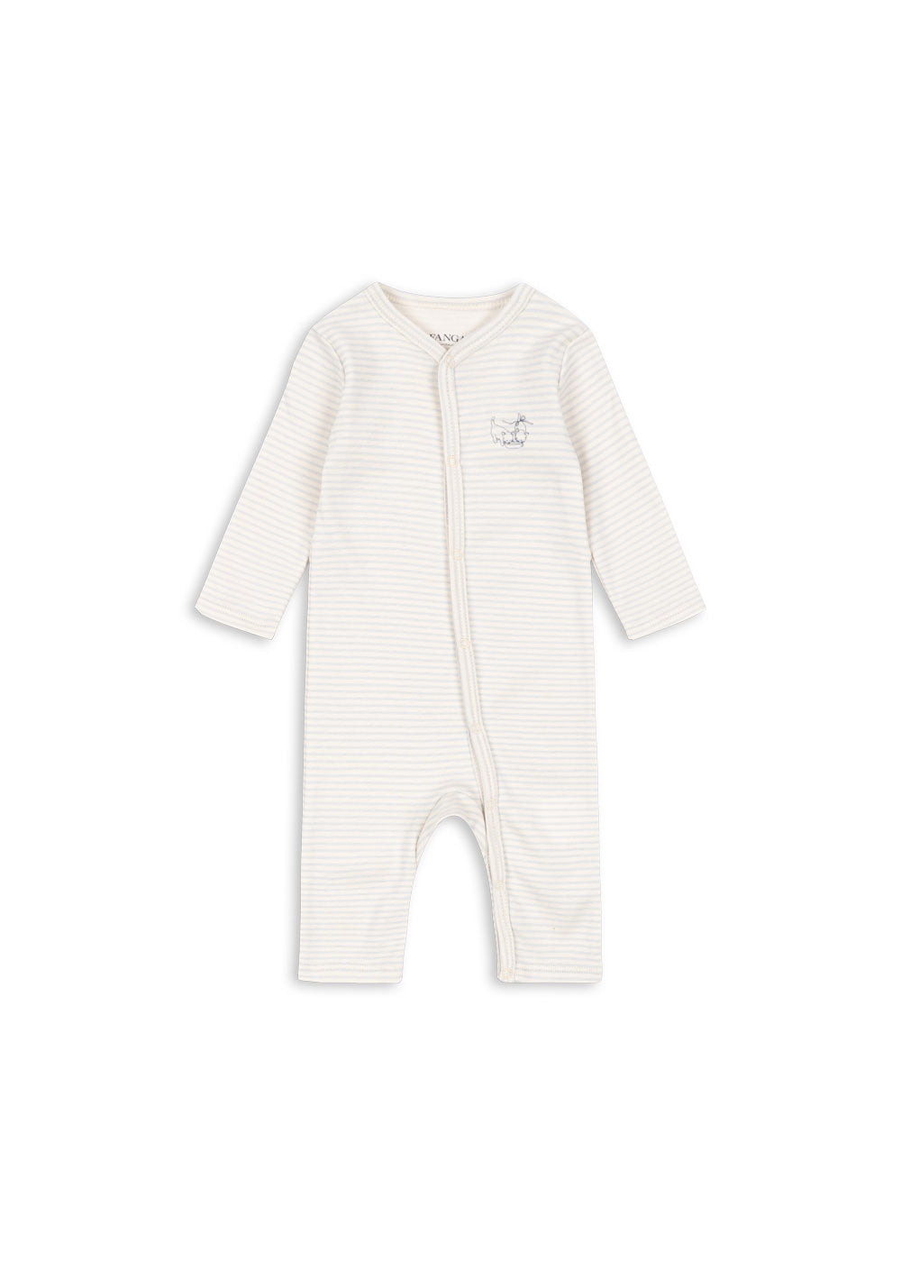 Fanga Fontana Fio Onesie - Tea Stripe/Gray Dawn